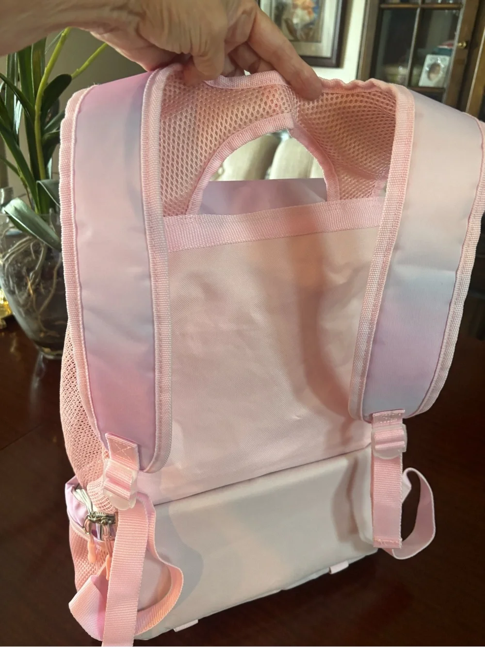 Tommy Bahama Kids Pink Mesh 'LOVE' Backpack/ Insulated Cooler- Beach Bag - NWOT